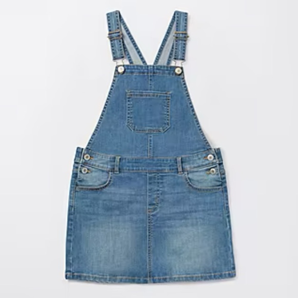 Thereabouts Big Girls Blue Denim Skirtalls Size 12